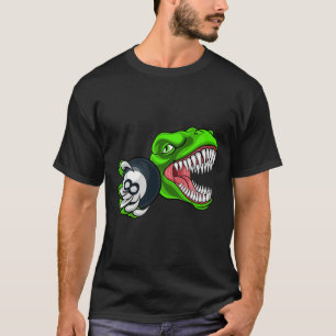 T-shirt Billard Drôle T-rex Art Billard Jouant au Pool P