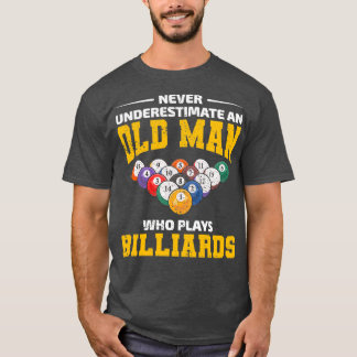 T-shirt Billard Jeu Pool Papa Grand-père Fête des pères Dr