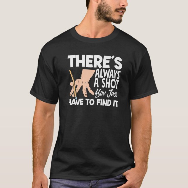 T-shirt Billard Joueur Snooker (Devant)