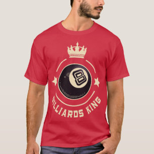 T-shirt Billard King 8 Ball Retro Snooker