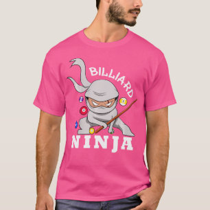 T-shirt Billard Ninja Funny Pool Billard Garçon