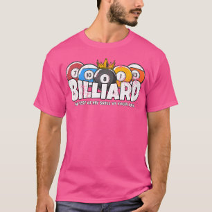 T-shirt Billard Ou Billard Compétence Vs Luck Funny Pool B