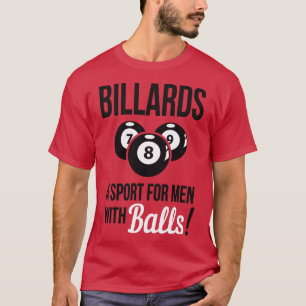 T-shirt Billard un sport avec des boules