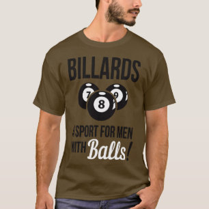 T-shirt Billard un sport avec des boules