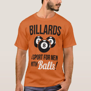 T-shirt Billard un sport avec des boules