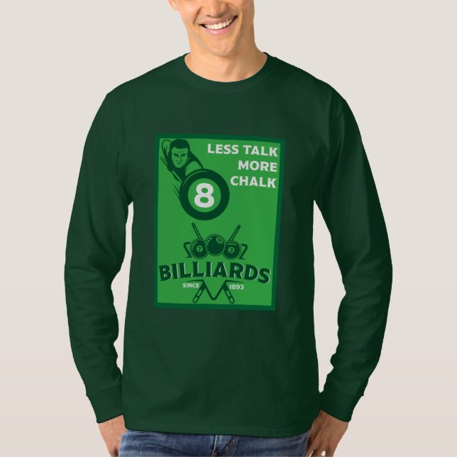 T-shirt Billards de poche vintage (Devant)