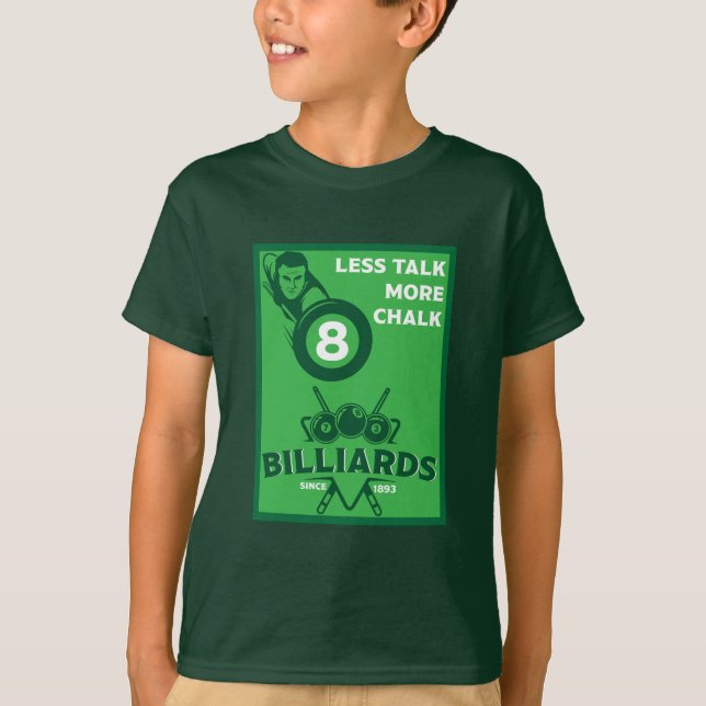 T-shirt Billards de poche vintages (Devant)