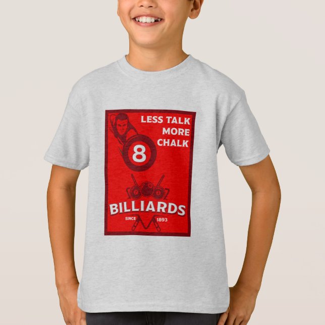 T-shirt Billards de poche vintages (Devant)