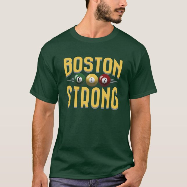 T-shirt Billards forts de Boston 617 (Devant)