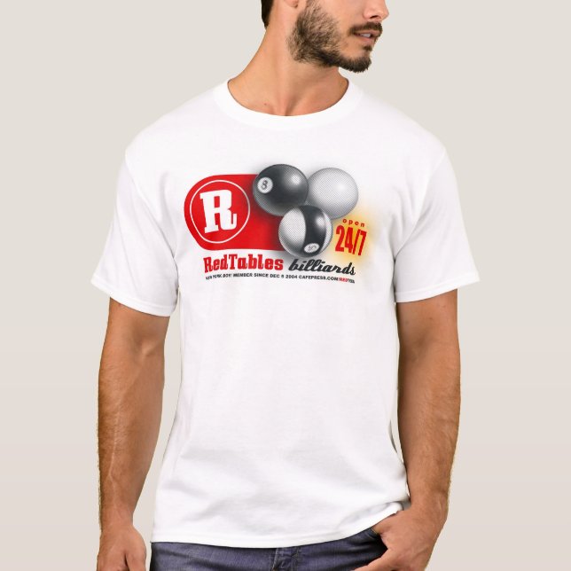 T-shirt Billards rouges (Devant)