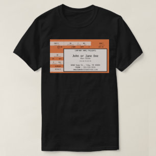 T-shirt billet concert orange