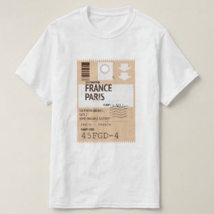 T-shirt billet d'avion Paris-France