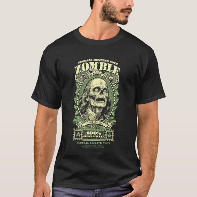T-shirt Billet de banque Halloween d'horreur de Benjamin F (Devant)