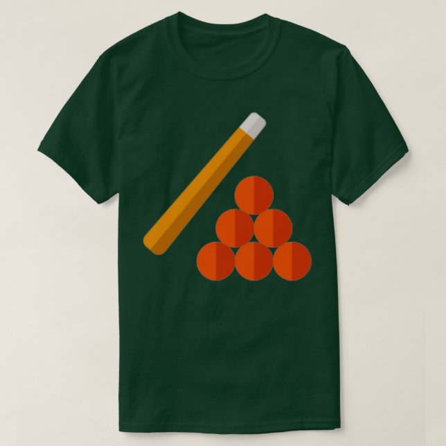 T-shirt Billiard Balls (Design devant)