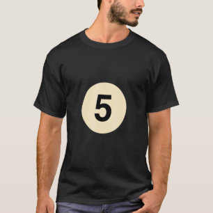 T-shirt Billiard déguisé en costume de groupe balle no 5
