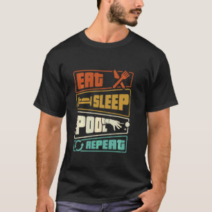 T-shirt Billiard Drôle Pour Femmes Longue Queue De Billard