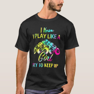 T-shirt Billiard Je Sais Que Je Joue Comme Une Fille Pool 