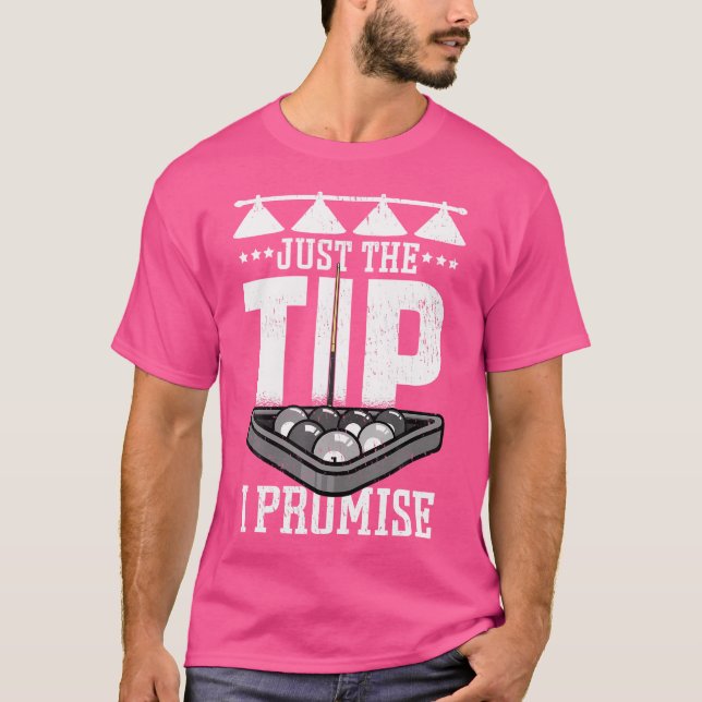 T-shirt Billiard Juste Le Conseil Je Promets Pool Player D (Devant)