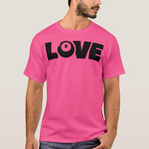 T-shirt Billiard Love Snooker Balls Pool Joueur Billard