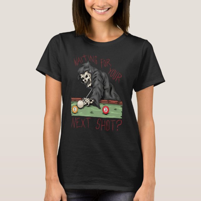 T-shirt Billiard Pool Player Billiards (Devant)