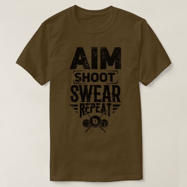 T-shirt Billiard Snooker (Design devant)
