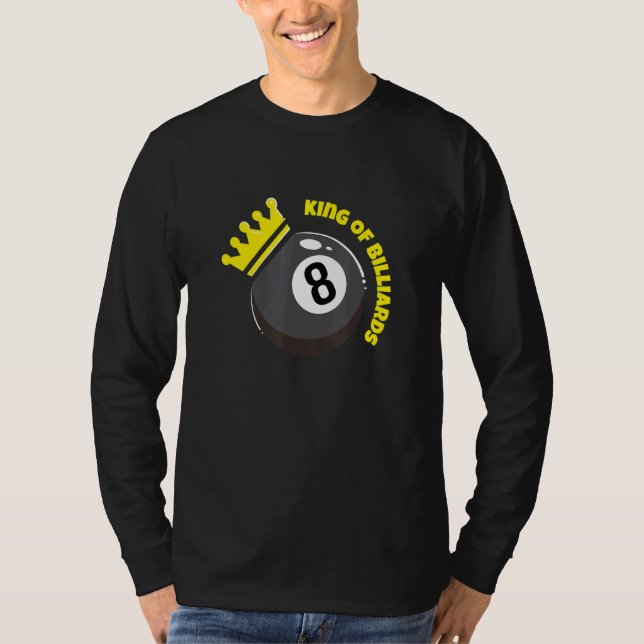 T-shirt Billiard Snooker I Roi Des Billiards (Devant)