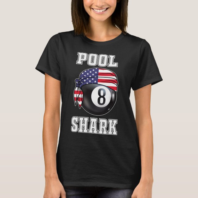 T-shirt Billiard Team 8 Ll Jeu Joueur De Piscine Cadeaux P (Devant)