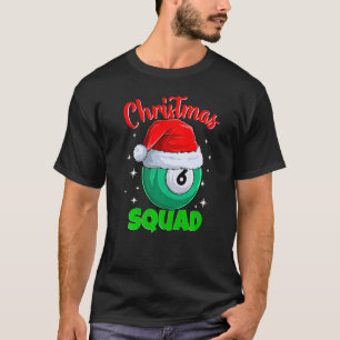 T-shirt Billiards 6 Ball Christmas Squad Balls Billard Bil