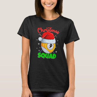 T-shirt Billiards 9 Ball Christmas Squad Pool Balls Billia