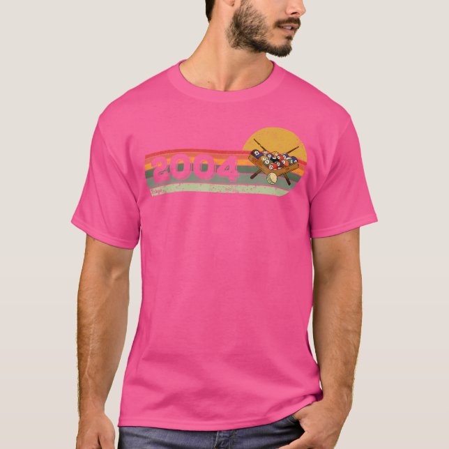 T-shirt Billiards Billiard-Gamer 2004 Billard-Billia (Devant)