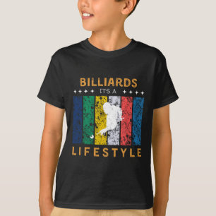 T-shirt Billiards Son Un Style De Vie Drôle Tee - Joueur D