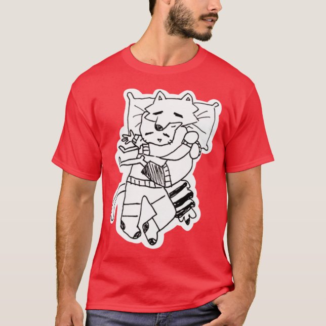 T-shirt Billie et Mittens amis endormis (Devant)