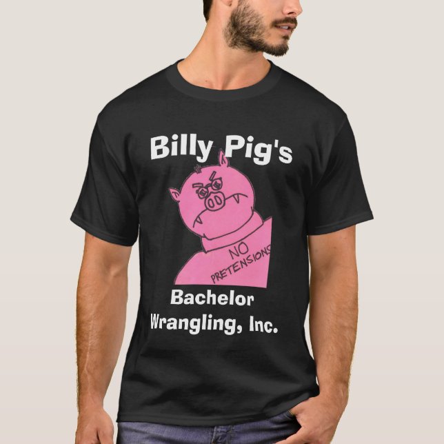 T-shirt Billy Pig - Bachelor Control Tech (Devant)