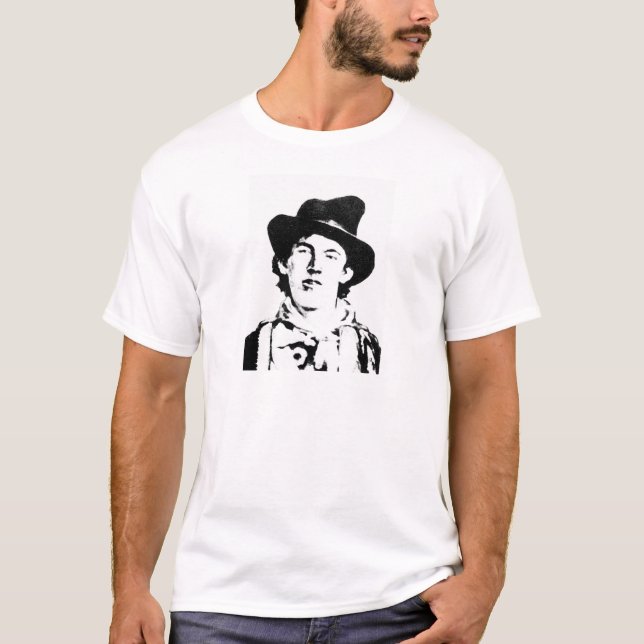 T-shirt Billy The Kid ~ William H. Bonney / Outlaw (Devant)