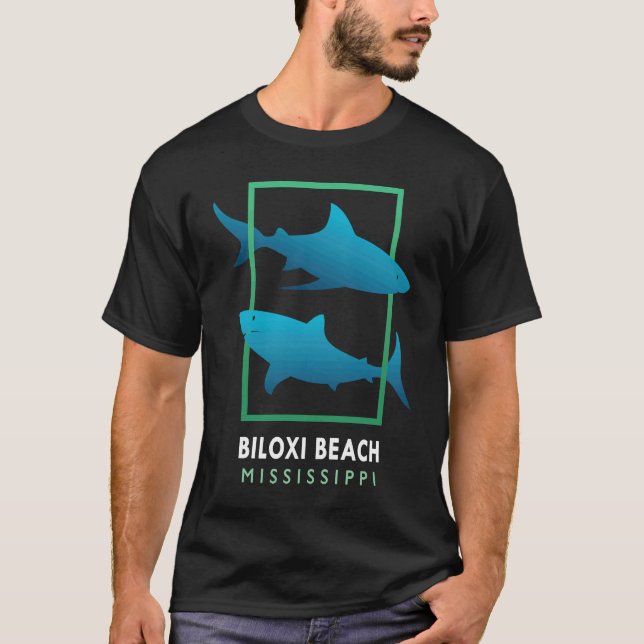 T-shirt Biloxi Beach  Mississippi  Souvenir (Devant)