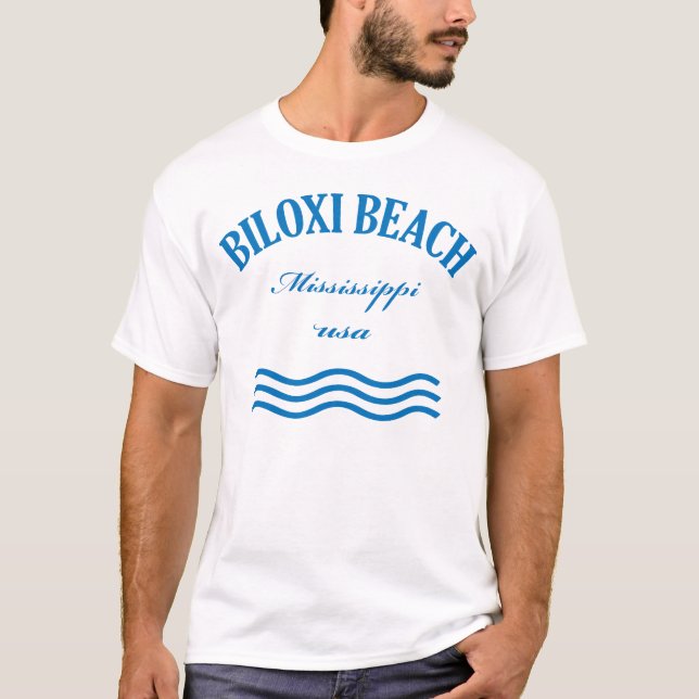 T-shirt BILOXI BEACH Mississippi usa (Devant)