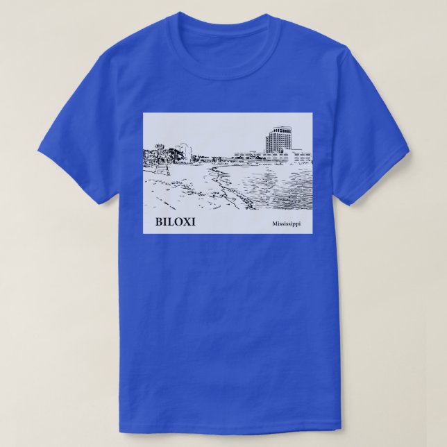 T-shirt Biloxi Mississippi 7 (Design devant)
