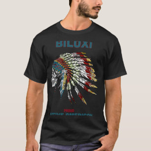 T-shirt Biloxi Tribe Amérindien Fière Crâne Ch