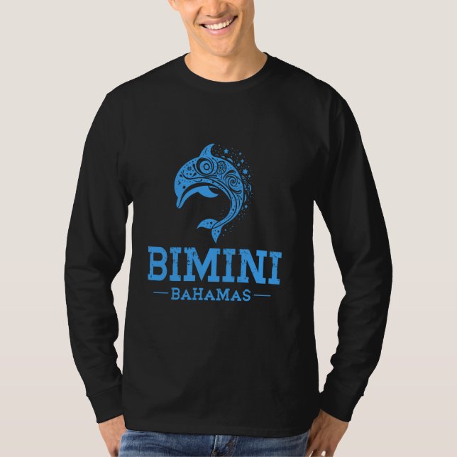 T-shirt Bimini Bahamas Dolphin Beach Bimini Vacation (Devant)