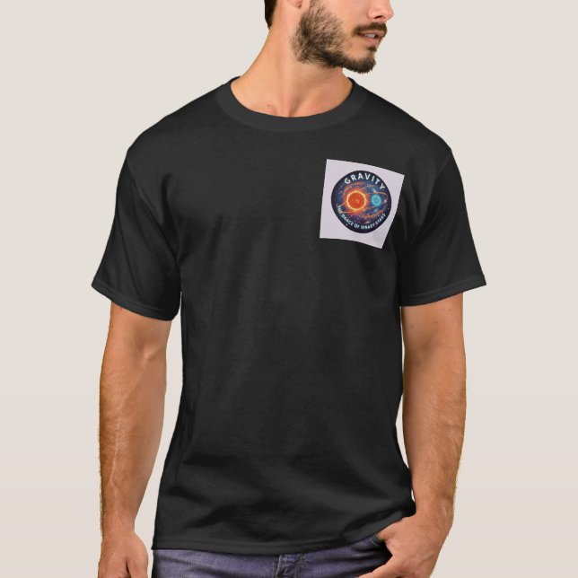 T-shirt Binary Ballet: Gravity's Embrace (Devant)