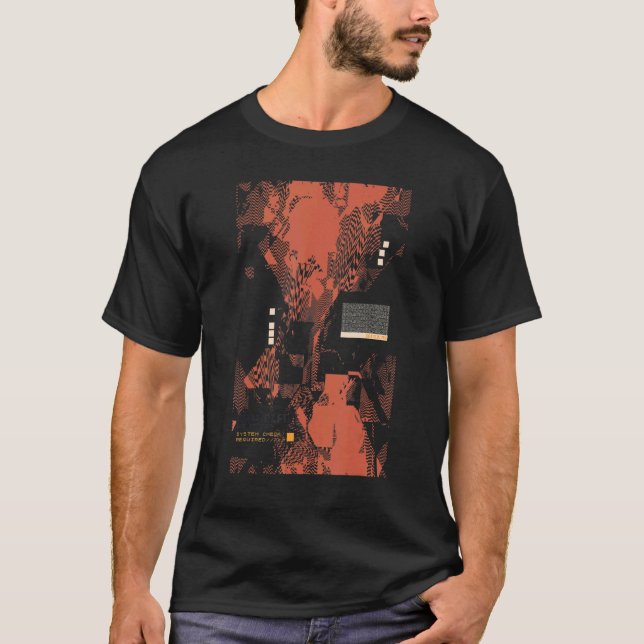 T-shirt Binary Code Retro Geek programmeur ordinateur Nerd (Devant)
