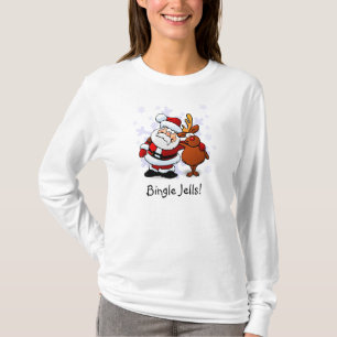 T-shirt Bingle Jells Père Noël & Rudolph Holiday Tee