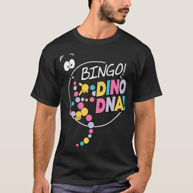 T-SHIRT BINGO ! ADN DE DINO ! (Devant)