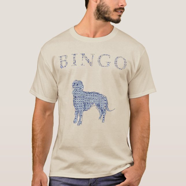 T-shirt Bingo bleu (dessin animé) (Devant)