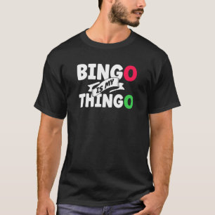 T-shirt Bingo Caller Jouer Carte Game Gagner Lucky Bingo L