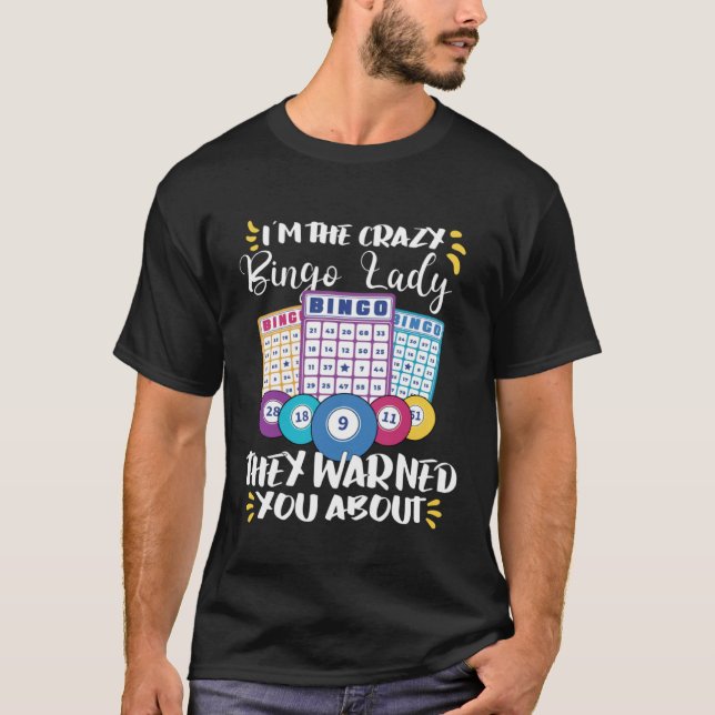 T-shirt Bingo Card Game Grandma Bingo Player Bingo Cards   (Devant)