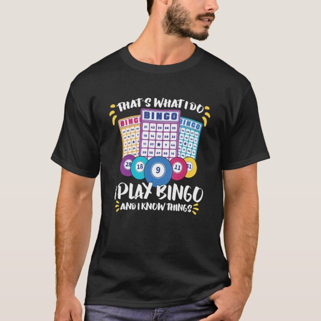 T-shirt Bingo Card Game Grandma Bingo Player Bingo Cards (Devant)