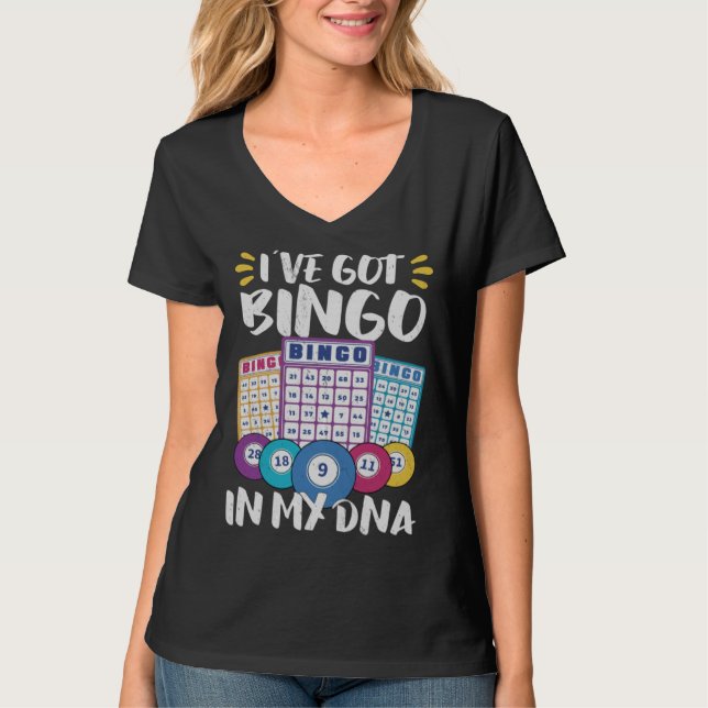T-shirt Bingo Card Game Grandma Bingo Player Bingo Cards (Devant)