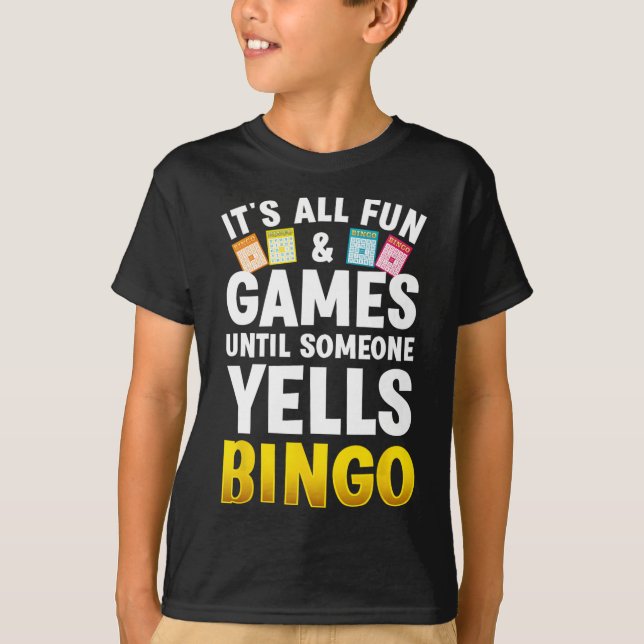 T-shirt Bingo Conception Pour Hommes Femmes Bingo Novelité (Devant)