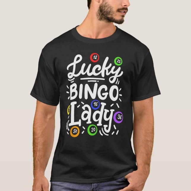 T-shirt Bingo Dame Chanceuse de Bingo (Devant)